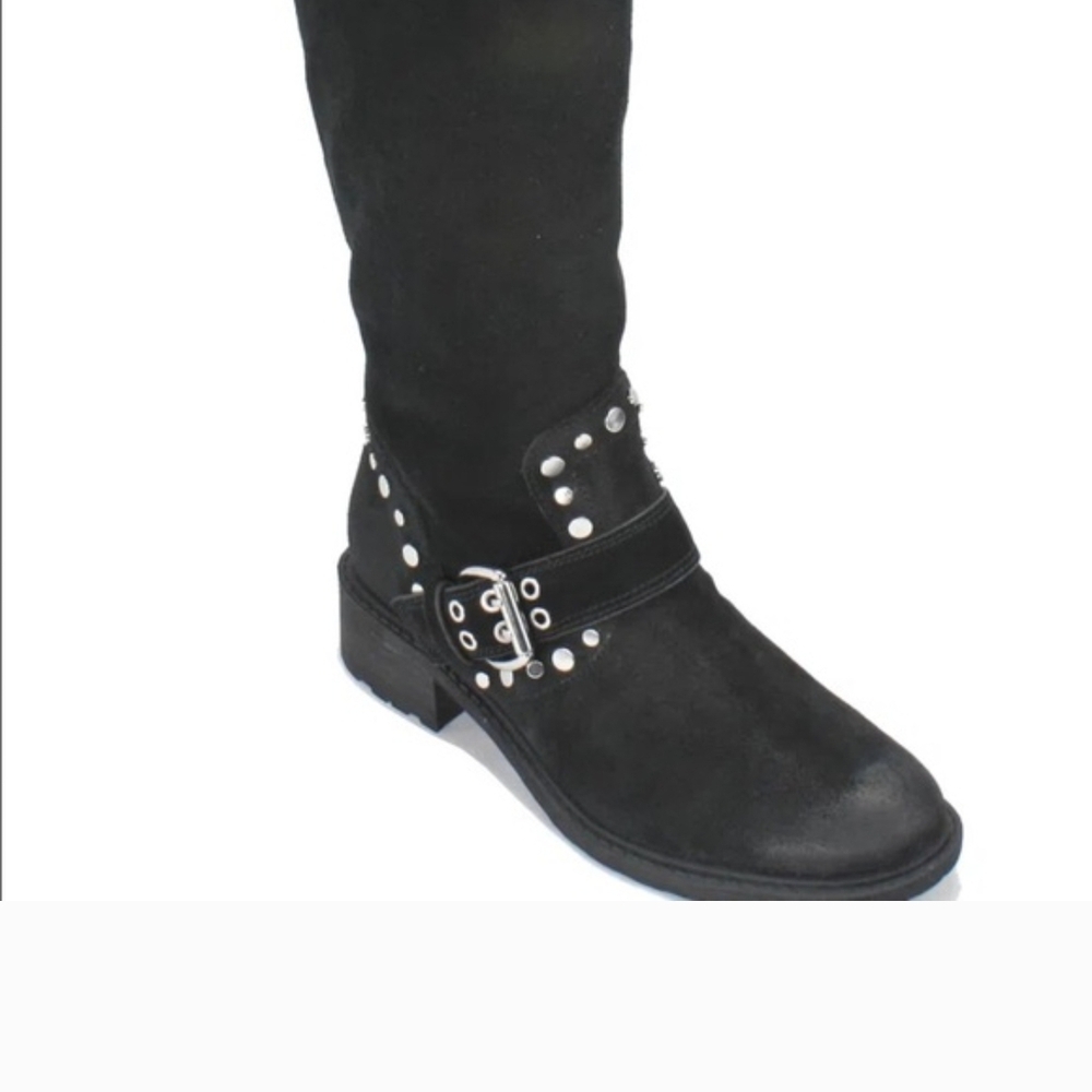 Stylish Black Studded Women's Boots